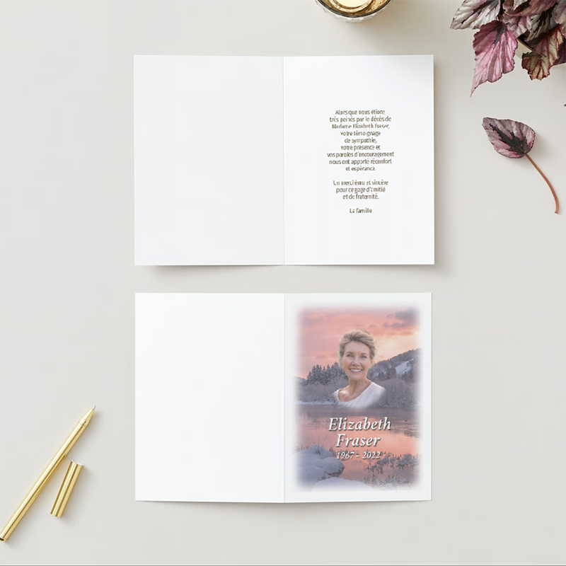 Thank you cards - bookmark design