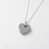 Cremation jewellery - Gold heart pendant necklace